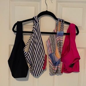 Get ALL 4 new bikini bottoms size medium mix w/different tops smoke free home